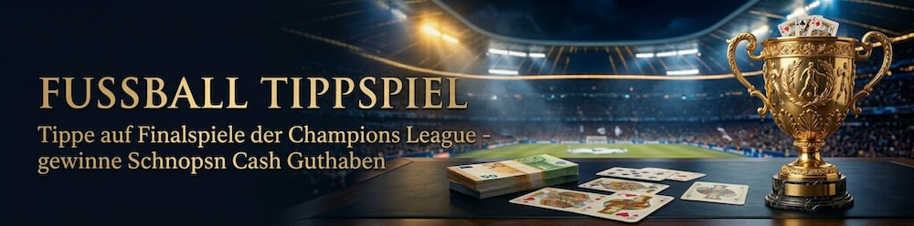 Fussball Tippspiel â Tippe auf Finalspiele der Champions League und gewinne Schnopsn Cash Guthaben